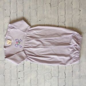 Embroidered Baby Gown with Bow